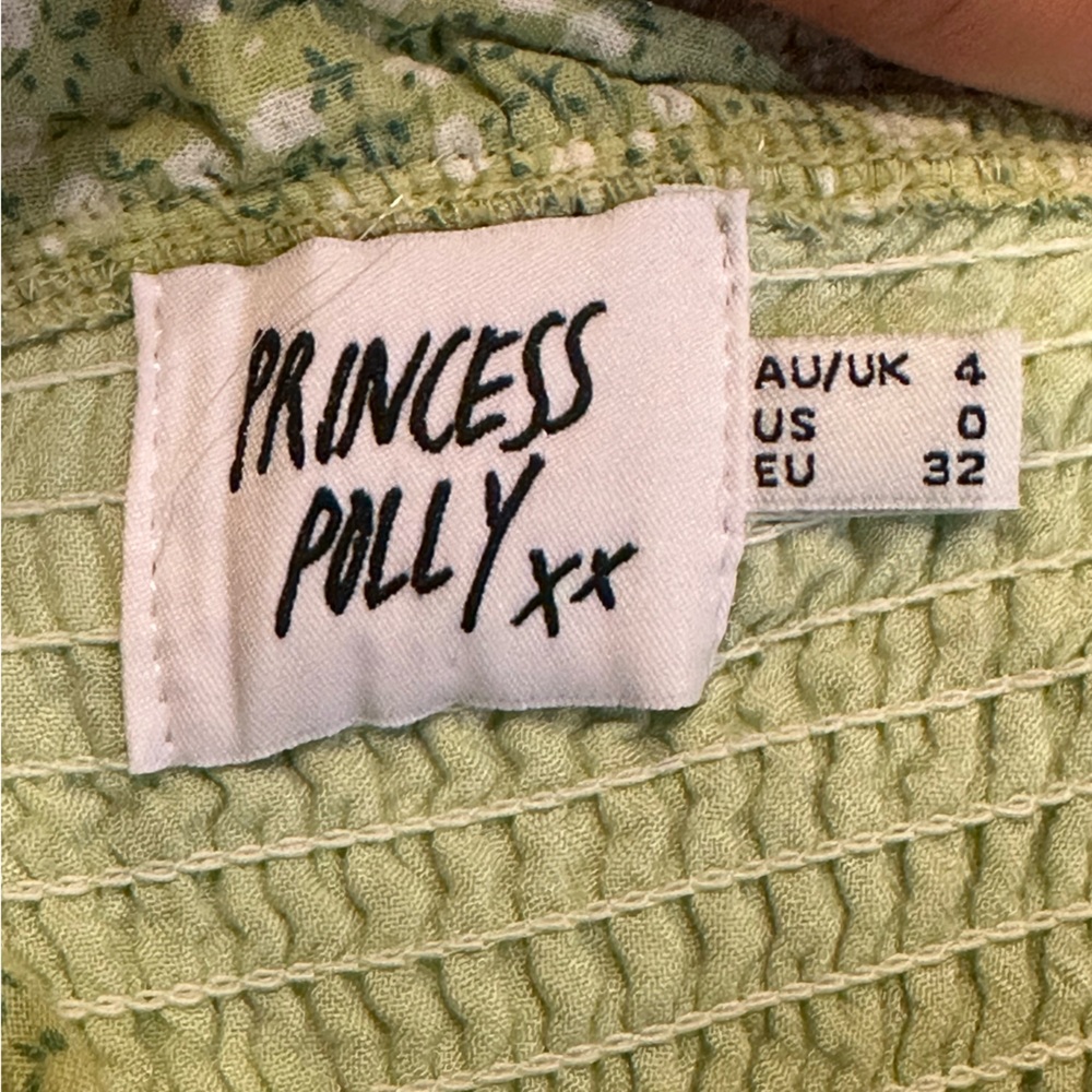 Princess Polly Bodycon Green Floral Mini Dress - Picture 4 of 4